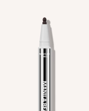 Dual Lip Stain Brown, nærbillede af den anden spids #brown