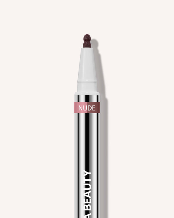 Dual Lip Stain Nude, nærbillede af spidsen #nude