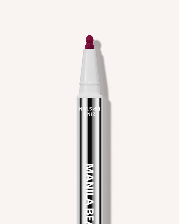 Dual Lip Stain Pink, nærbillede af den anden spids #pink